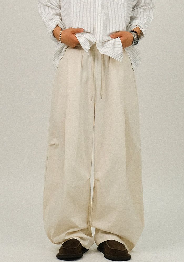 SEMIKAJI（セミカジ）の「NL Non-Fade One Tuck Denim Linen Curved Pants（Pants）」