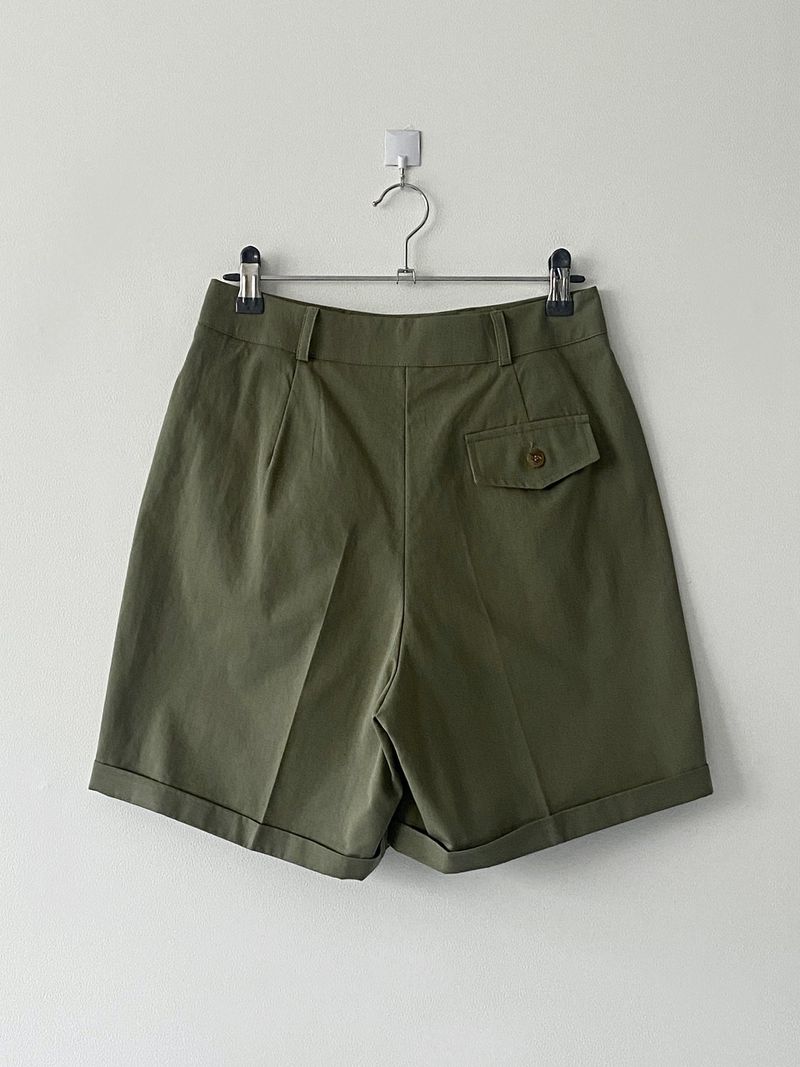 Rollup pintuck mini pants