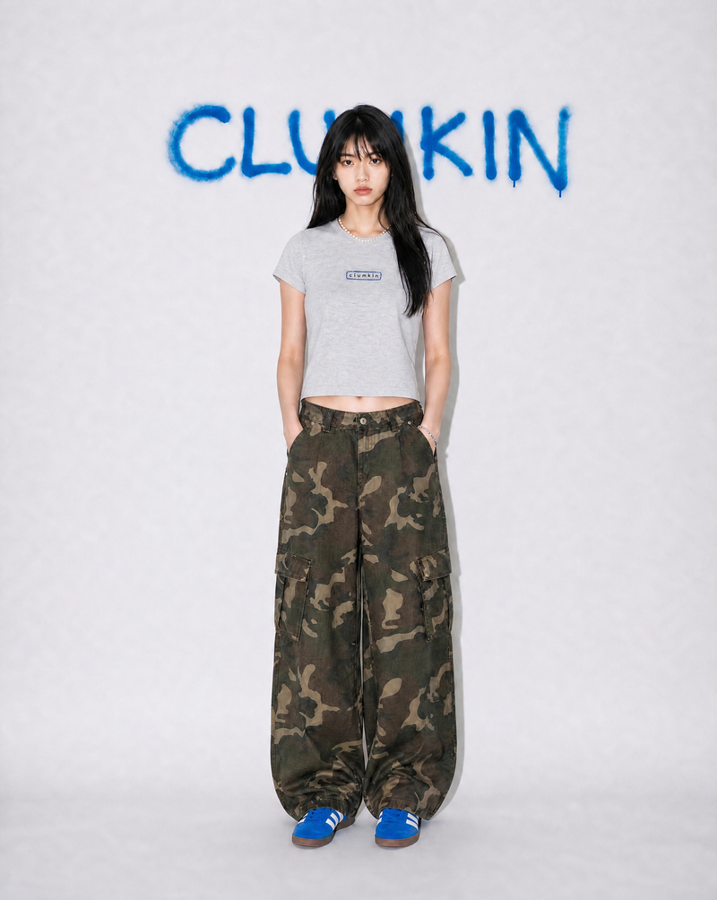 ドゥードゥルロゴTシャツ (MELANGE GREY) [WOMEN]
