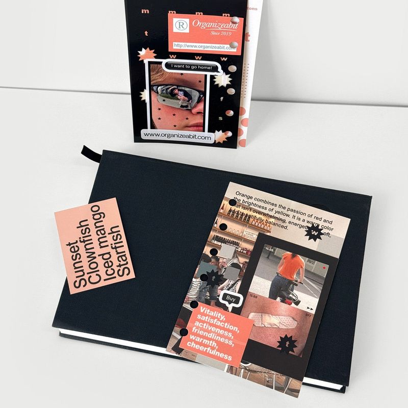 oab tone pack orange / scrap sticker set
