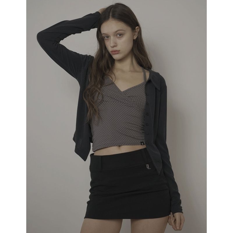 DOT CAMISOLE-GRAY