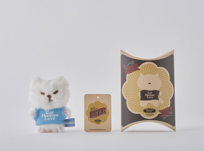 BIG CAT KEY-RING / WHITE