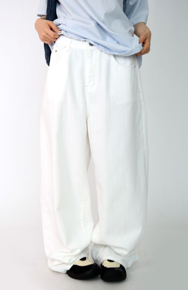white natural pants