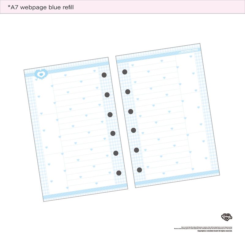 A7 webpage blue refill