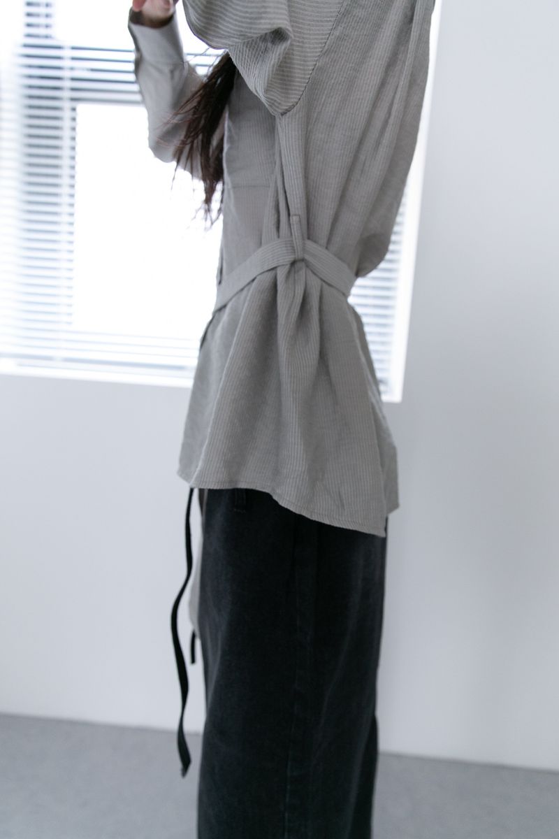 belt point stripe shirts(3colors)