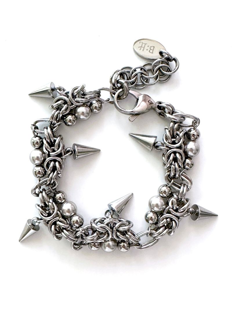 BUZZERBE(ブザービー)の「 Nuclear Pearl O-ring Horn Connection Bracelet (size: 2type)(Accessories)」