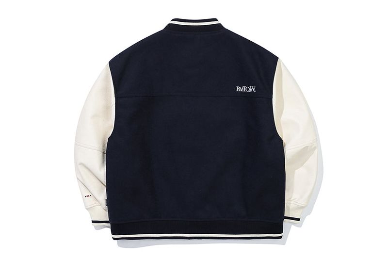ESSENTIAL LOGO VARSITY JACKET_NAVY