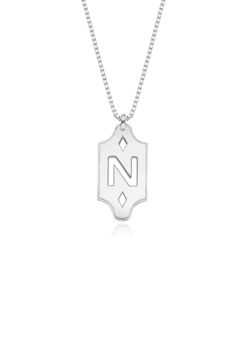 N Shine Star Punching Pendant Necklace