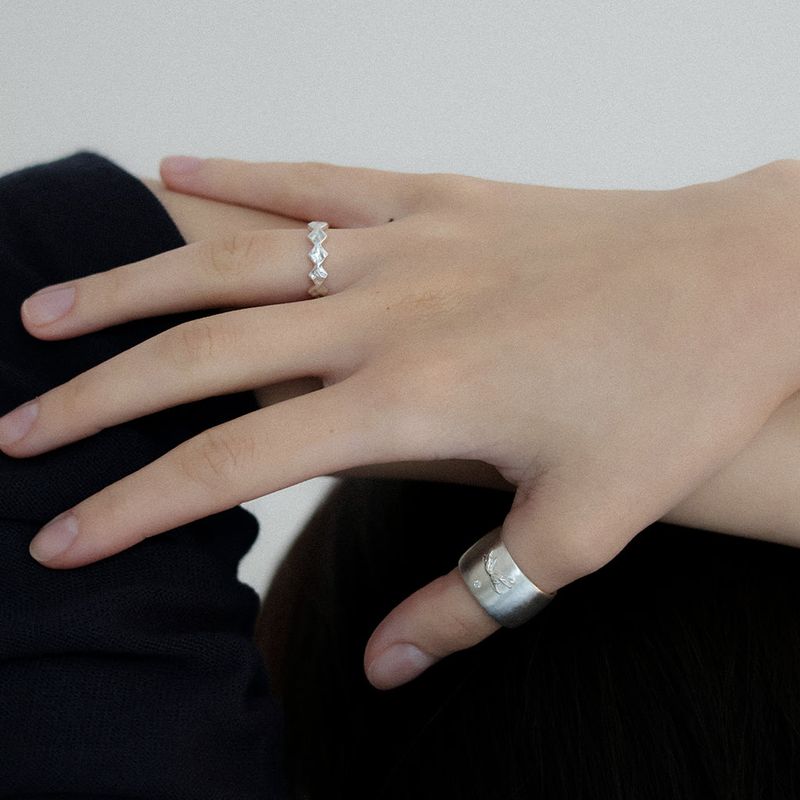 [MADE] ARGYLE OPEN RING (THIN)