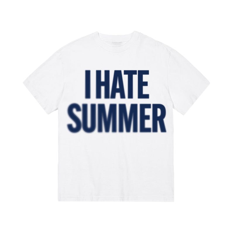 TOM'S BIRTHDAY（トムズバースデー）の「I HATE SUMMER Blur T-shirts NAVY（Tops）」