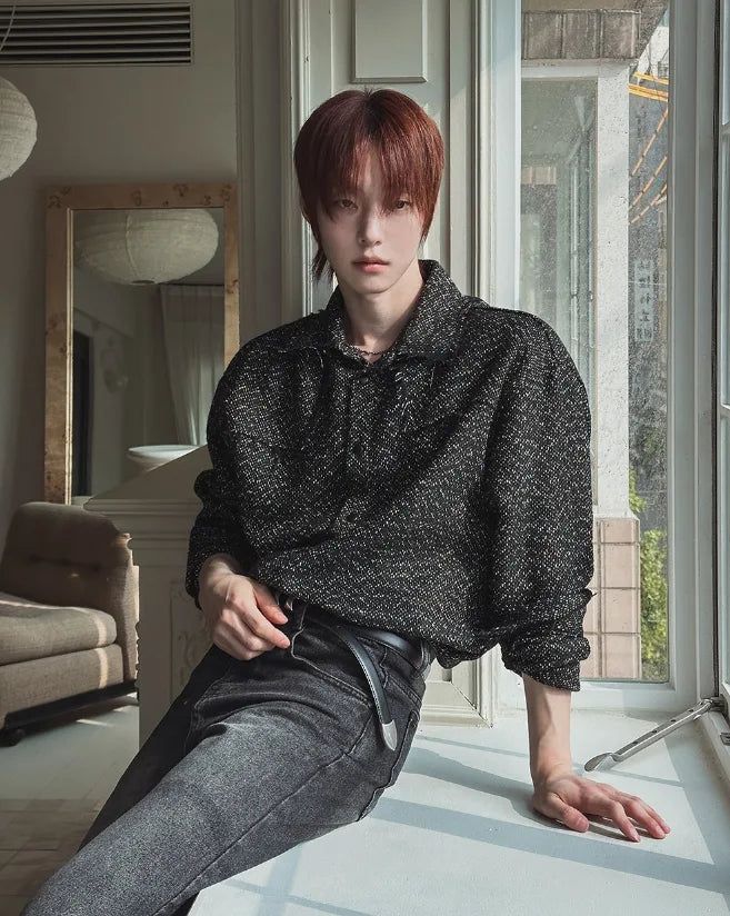 Ronent Tweed Wool Shirt Jacket