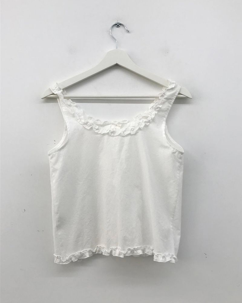 Alpen Frill Button Sleeveless (3color)