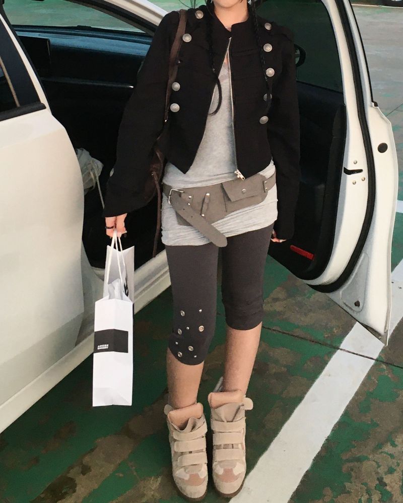 Stud leggings