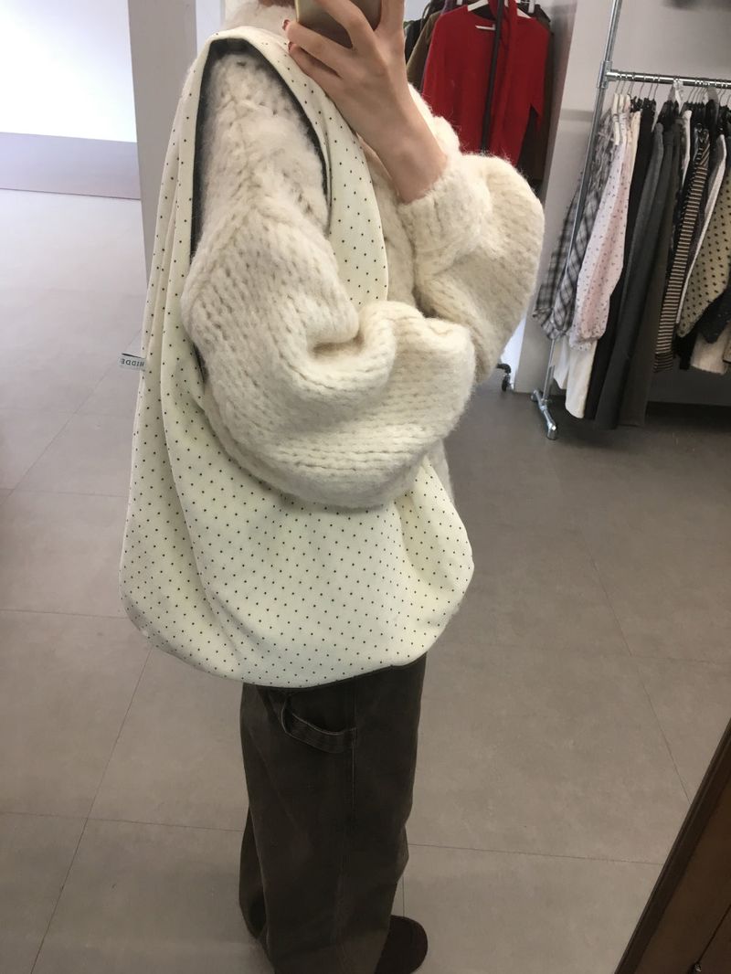 Puff reversible dot bag (2color)