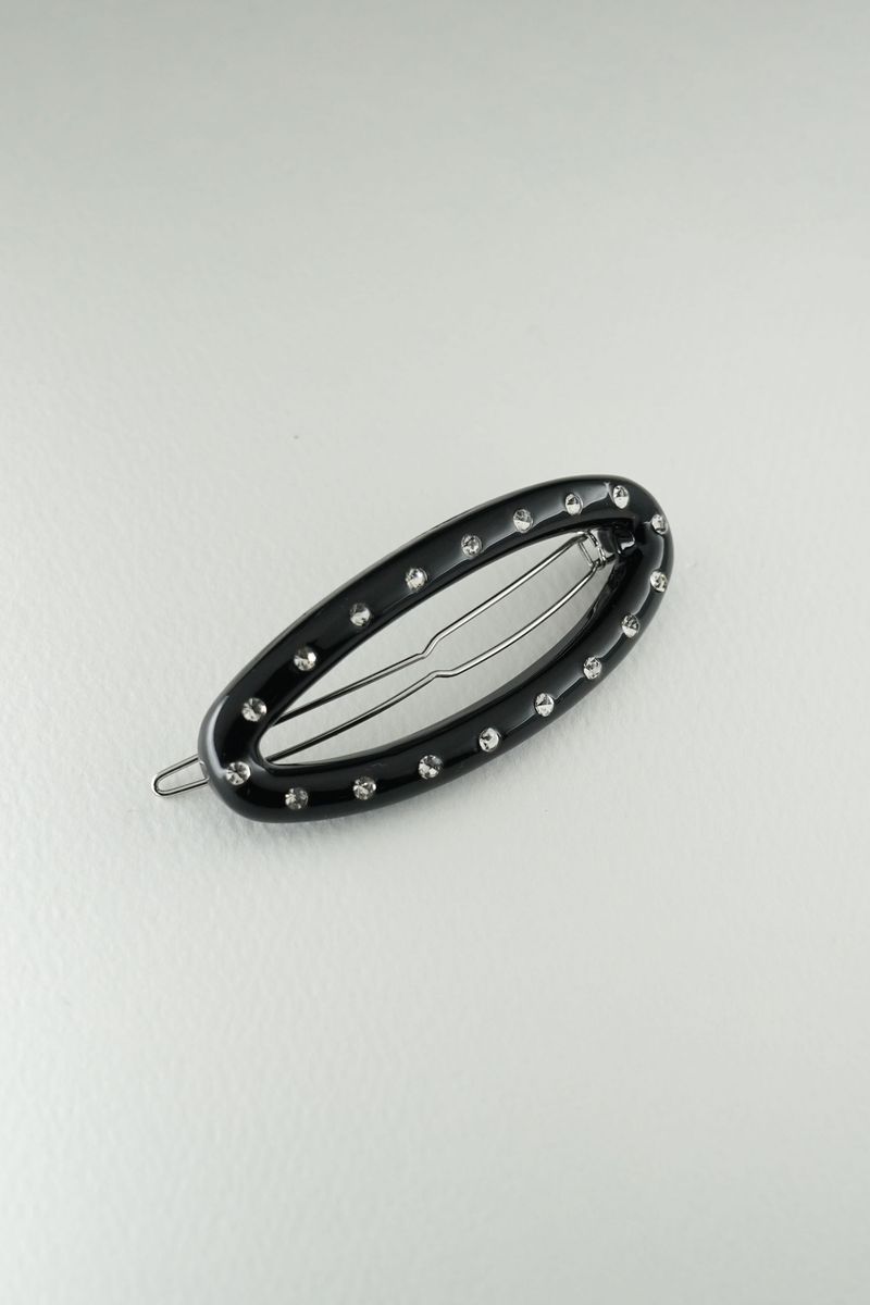 Dazzle cubic hair pin (Black)