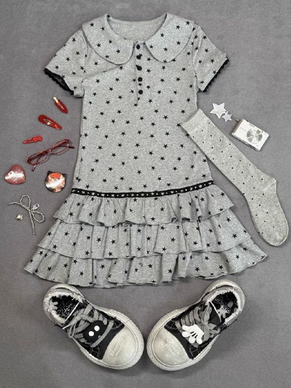 [Hashtag DDD] puffy star cake dress