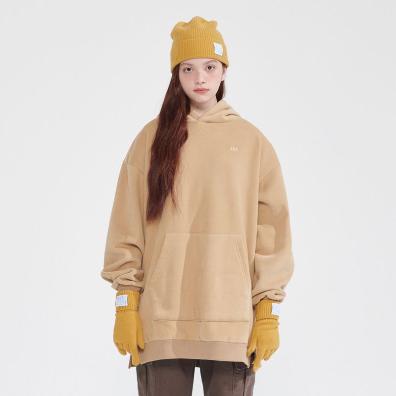 Between A and B(ビットウィーンエーアンドビー)の「NAPPING HOODIE LONG SWEATSHIRT_BEIGE(Tops)」