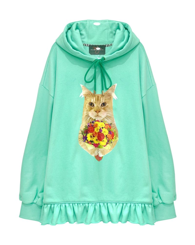 Flowers kitty Hoody
