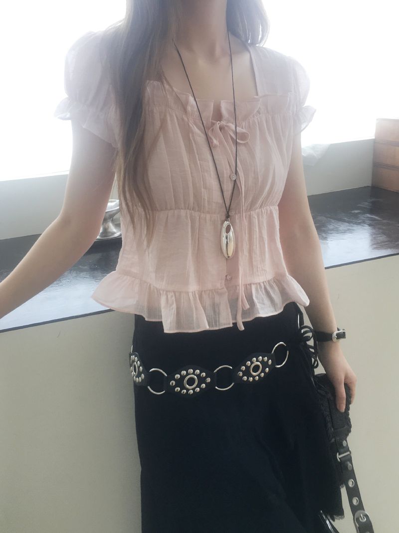 Blooming blouse (short sleeves ver.)