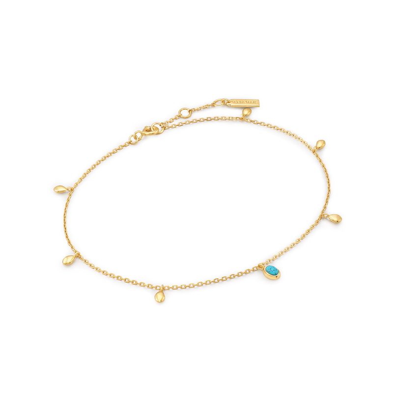 ANIA HAIE（アニア ハイエ）の「Turquoise Drop Pendant 925 Silver Anklet F044-01G（Accessories）」
