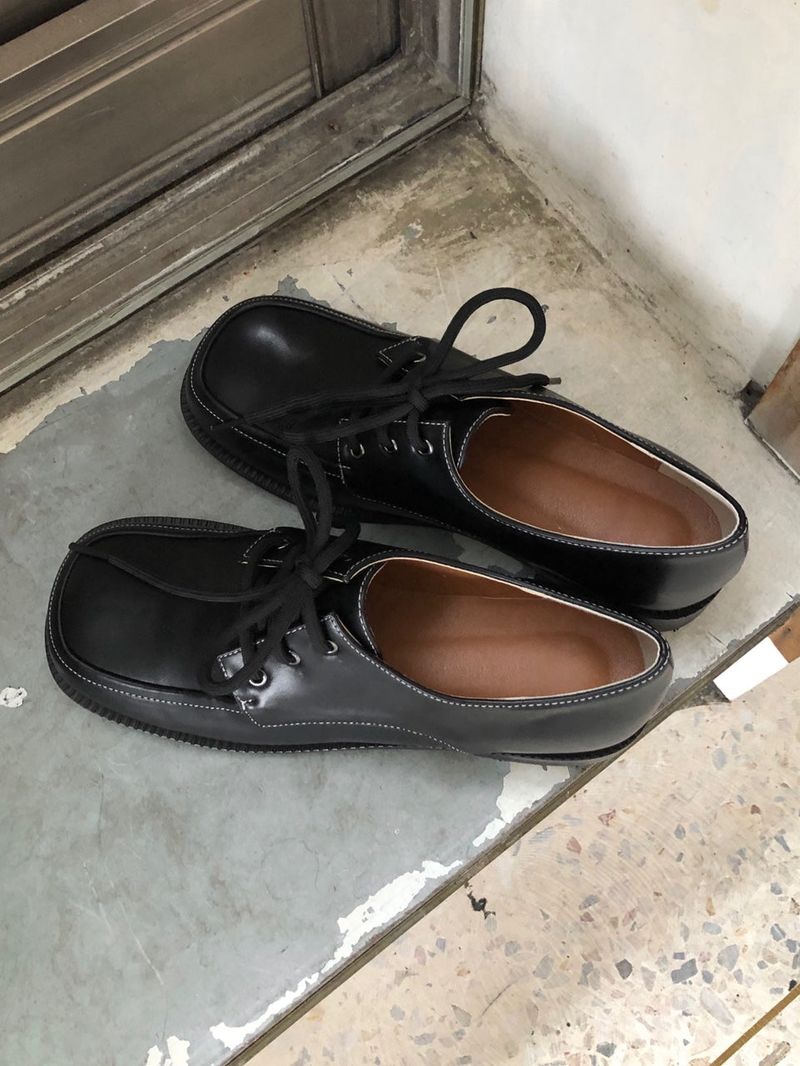 Round Square Loafers