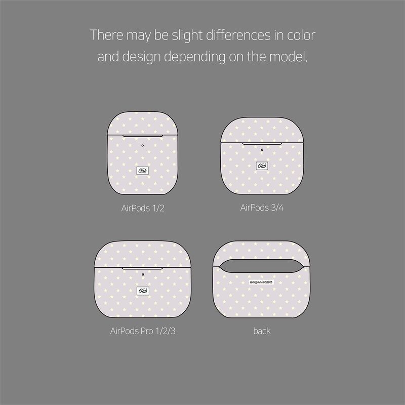 oab milky airpods case (gray)