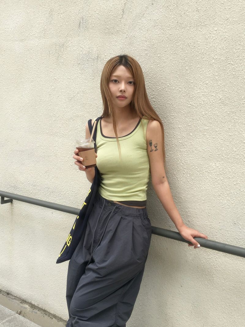 Archive Solid Matching Sleeveless Top (9c)