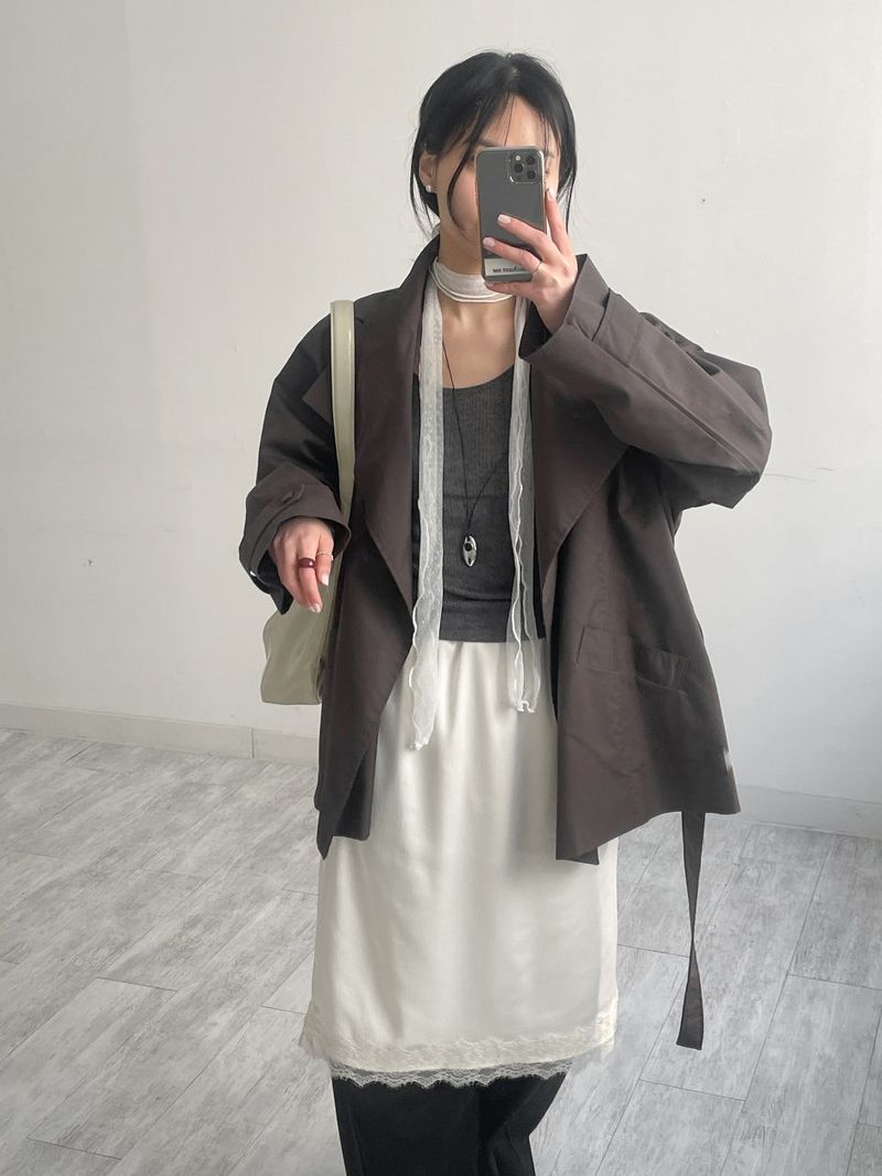 Dot Chiffon Long Muffler