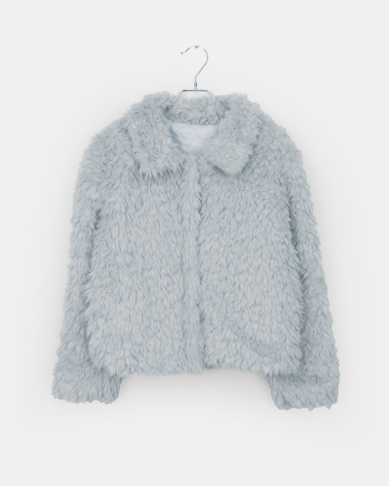 Reon Collar Quilted Fur Half Jacket