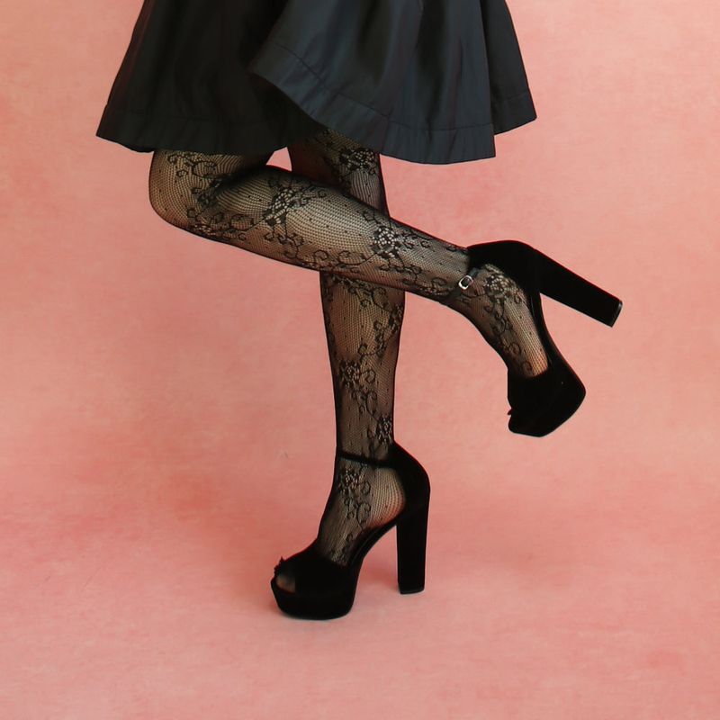 onnitella(オニテラ)の「victorian lace tights (black)(Fashion Accessories)」