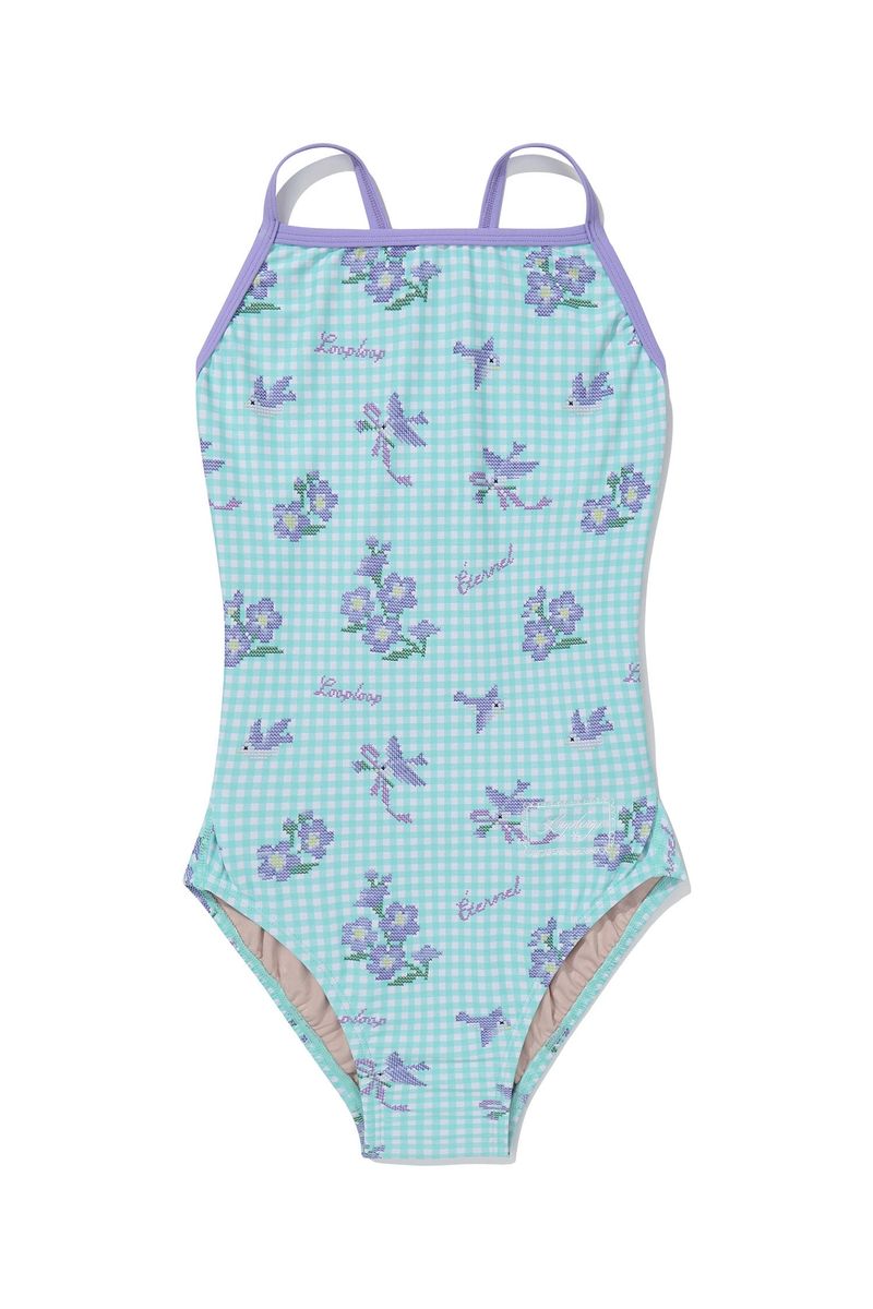 [Bloom Stitch _mint] One Piece Swimsuit