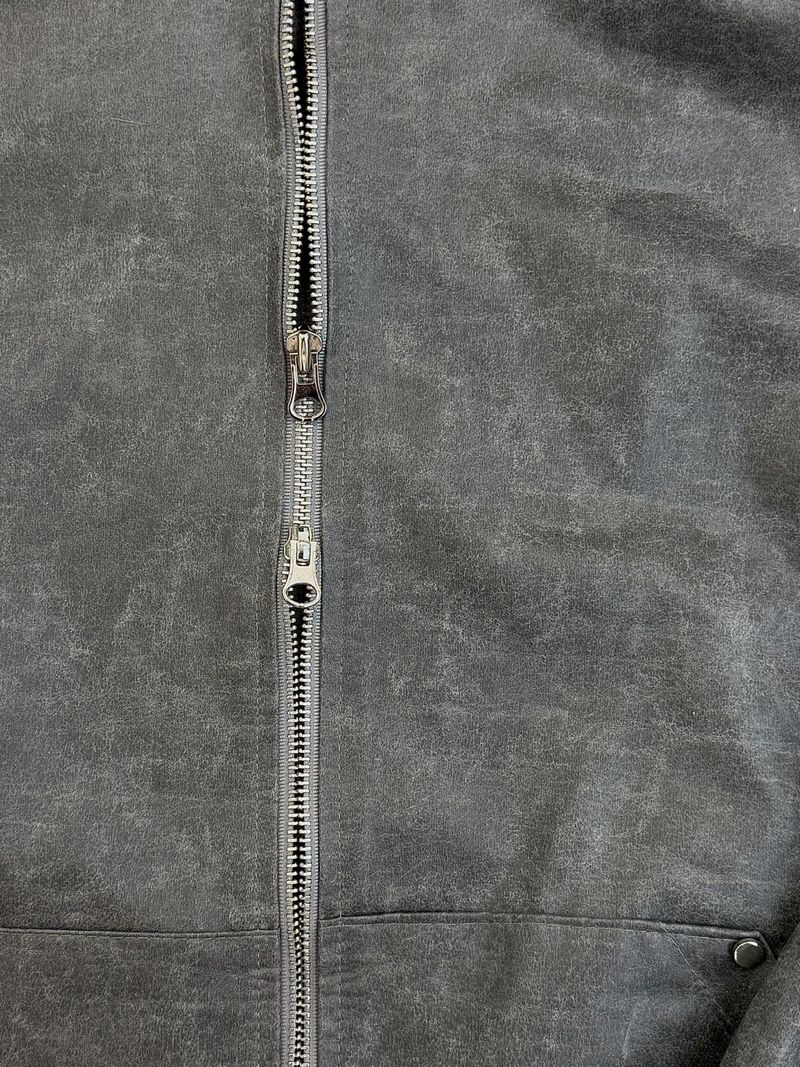 Smoky Leather Hood Jumper