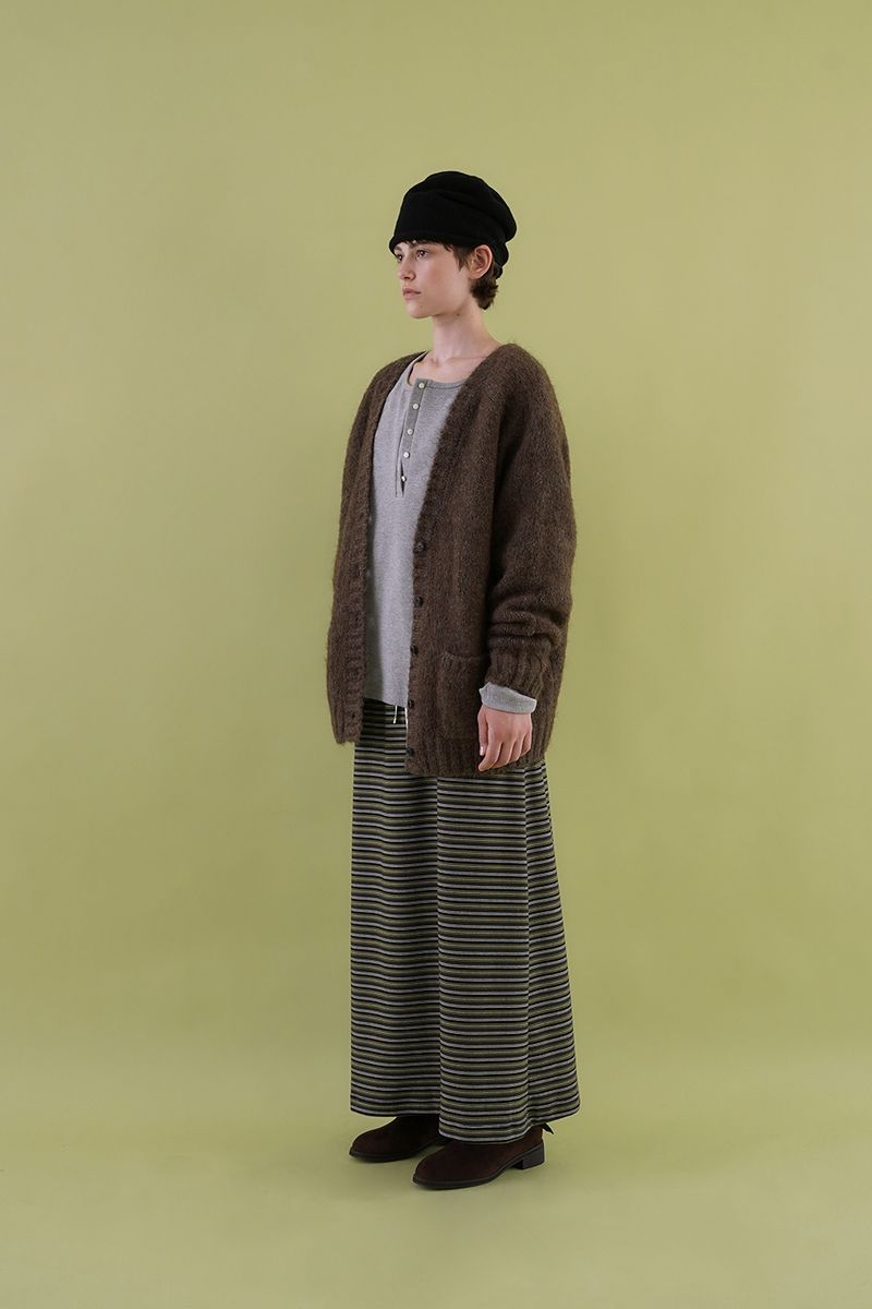 Softy alpaca cardigan_brown