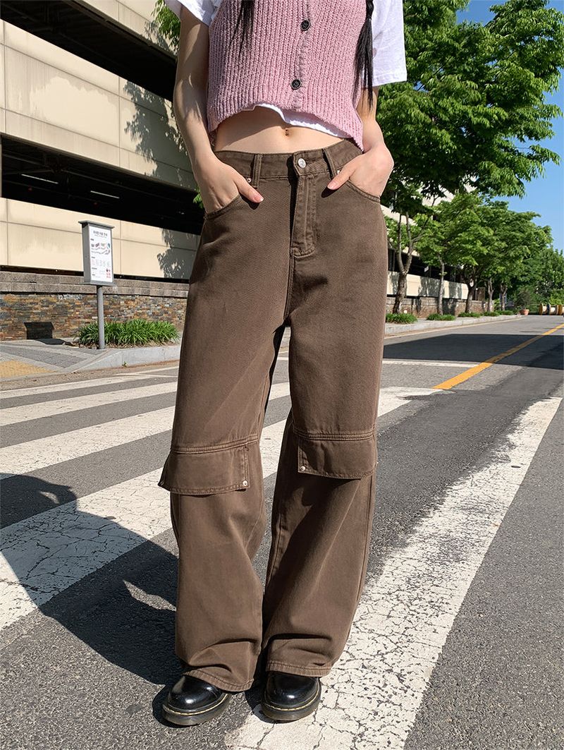 POINT BACK CLIP WIDE PANTS (3C)
