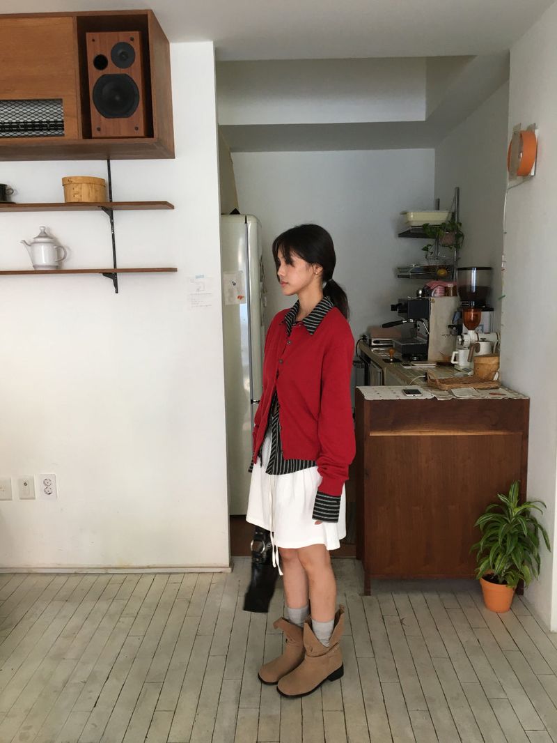 Fine Merino Wool Cardigan (8color)
