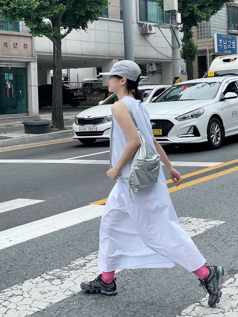 Future silver backpack