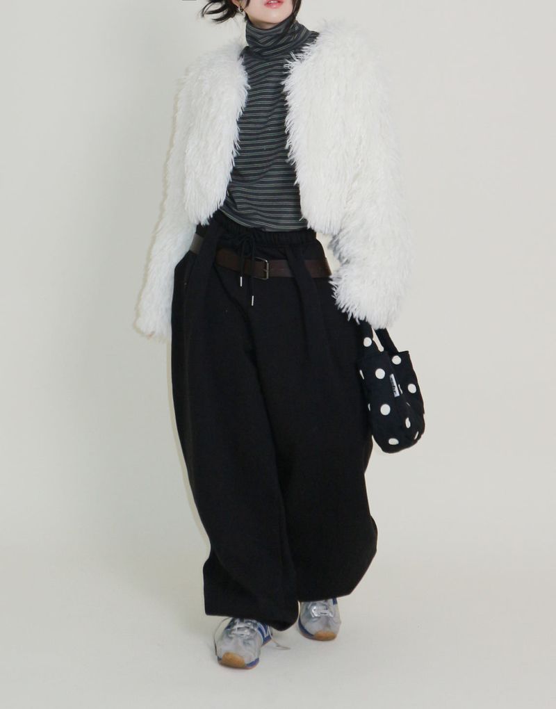 Angel Hairri Fur Bolero Short Jacket (Semi Cropped Jacket)