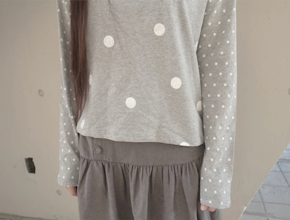 dot raglan tee
