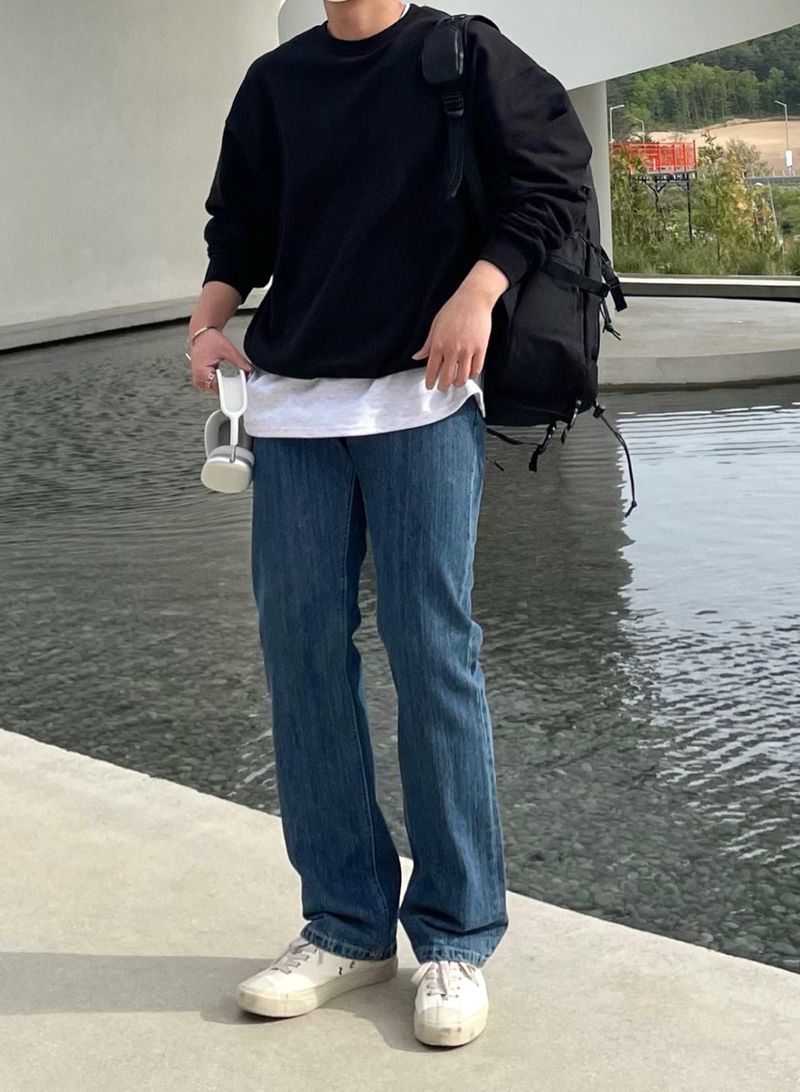 MASION SLIVE DENIM PANTS(ONE COLOR)