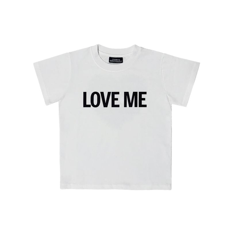 TOM'S BIRTHDAY（トムズバースデー）の「LOVE ME Half T-shirt WHITE（Tops）」