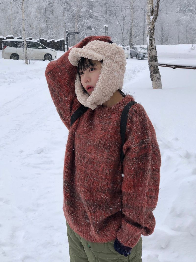 Fable snow melange knit