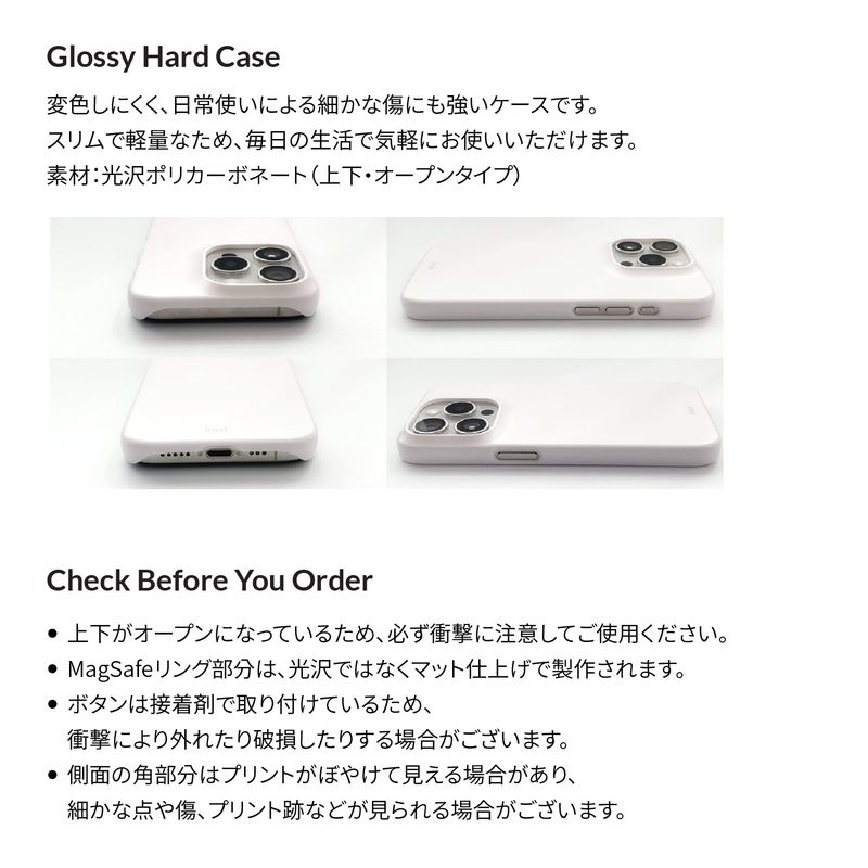 [MADE][+MagSafe] BUTTERFLY BUTTON LACE PHONE CASE (glossy hard)