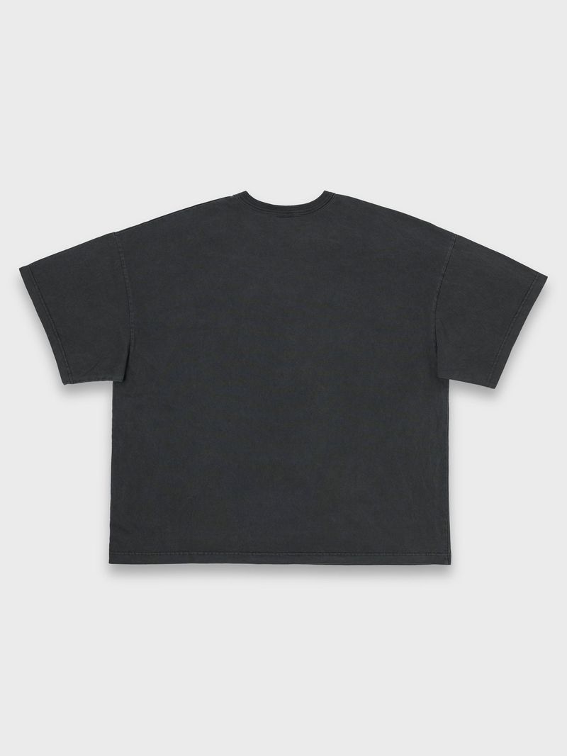 BALACLAVA TEE PIGMENT DYED - CHARCOAL
