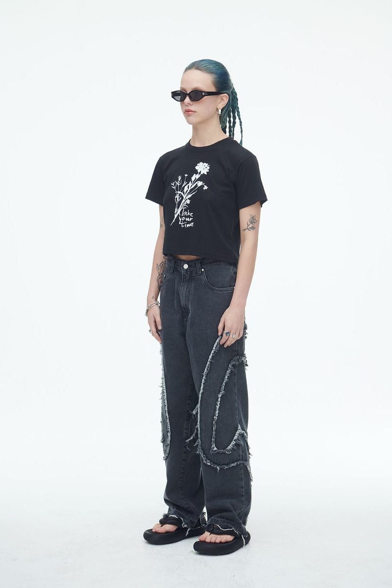 Comma Denim Pants Grey