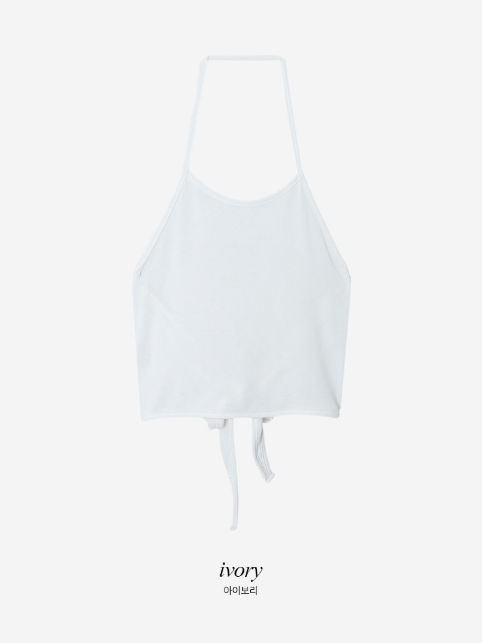 Halter Neck Layered Strap Sleeveless (4color)