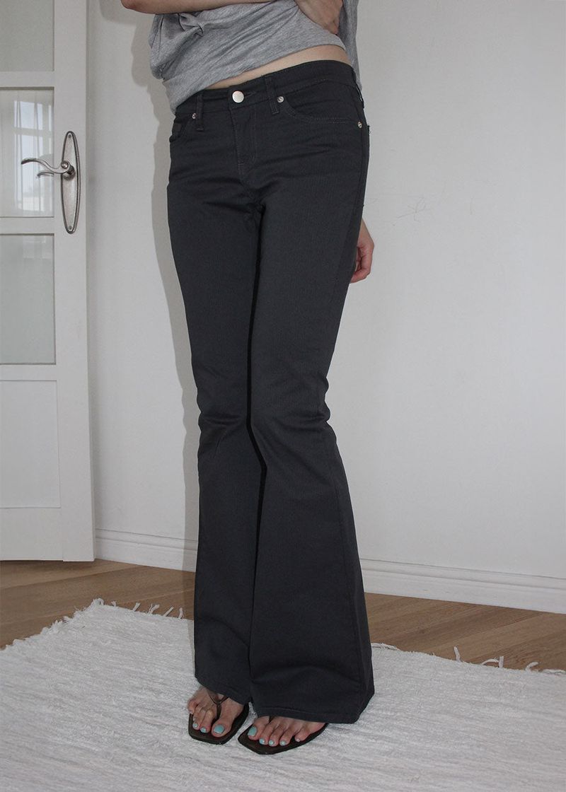 GLAM STRIPE BOOTS CUT PANTS (S-L)