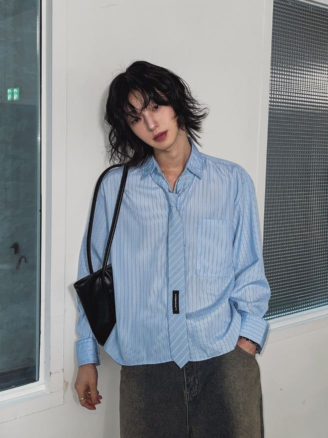 [LANARCH] Azure Stripe Tie