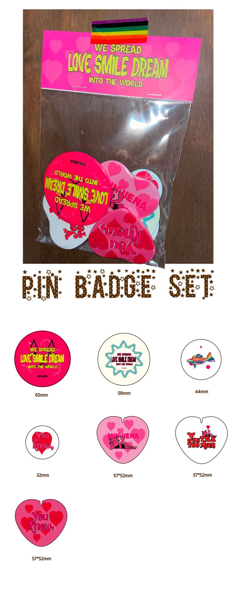 pin badge set