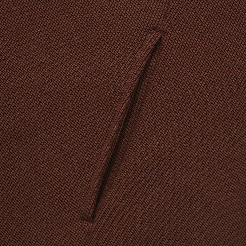 Fickle 2-WAY full zip-up / Brown