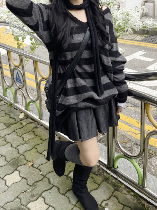 Daily Pleats Normcore Denim Skirt